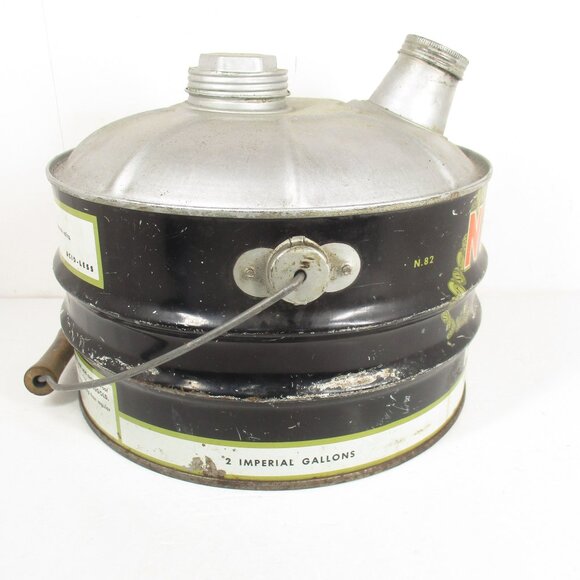 NUGOLD 2 Gallon Oil Can Canadian Tire Corporation Limited Gas Oil Tin - Picture 6 of 9